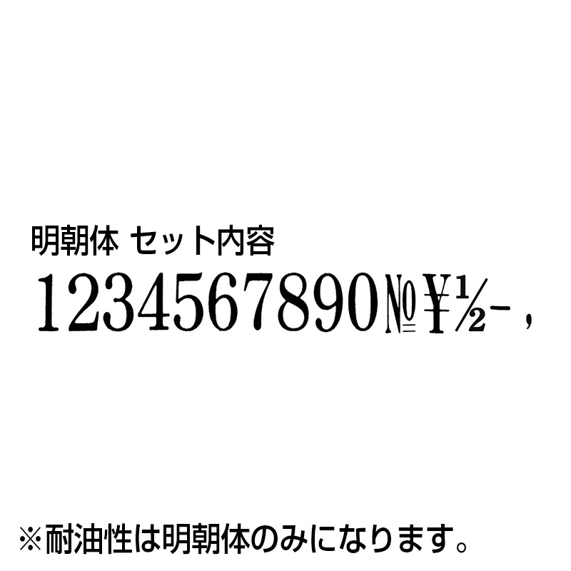 活字 4号 明朝体？ 囲い文字 囲み文字 数字 - その他