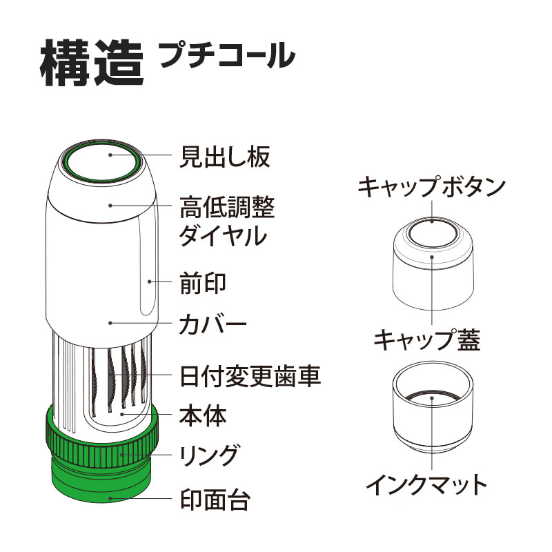 プチコールsmart24（キャップ式） 横列タイプ（Aタイプ）