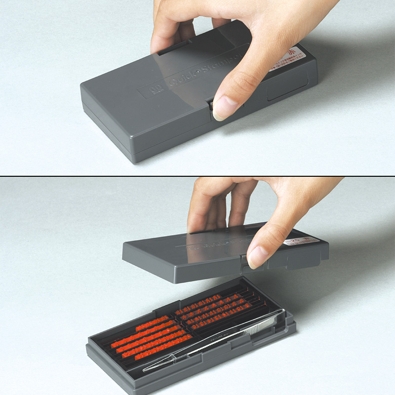 差込日付印30mm角 短柄